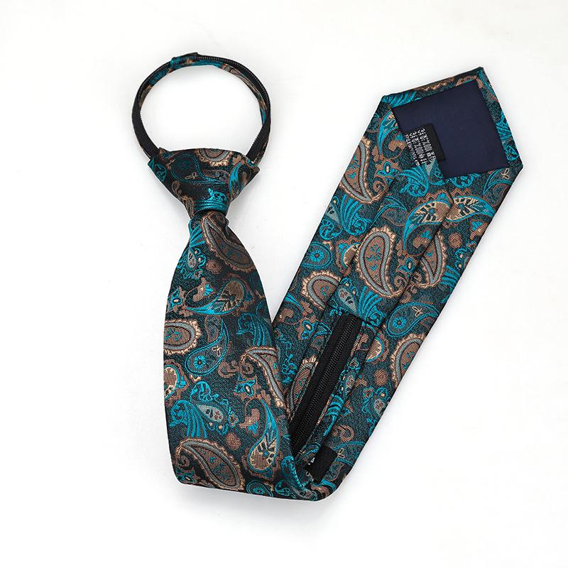 Black Zipper-Free Lazy Blue Men And Women Business Dress Interview To Work Groom Wedding Korean Version Narrow Tie
