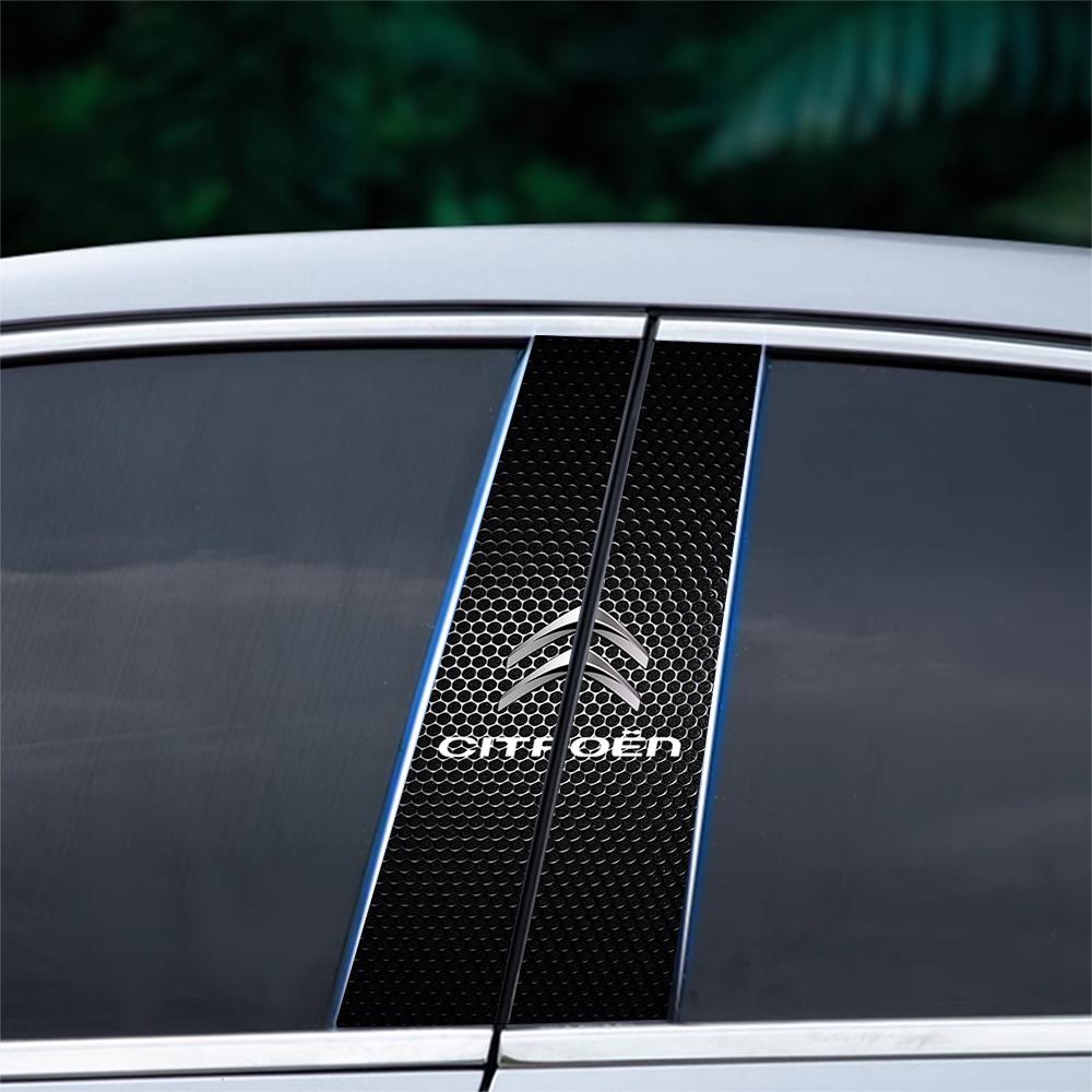 Auto Mittelpfosten Emblem Aufkleber Auto Tür Dekorativer Aufkleber Für Citroen C1 C2 C3 C4 C4L C5 C6 C7 VTS C-ELYSEE Berlingo Xsara