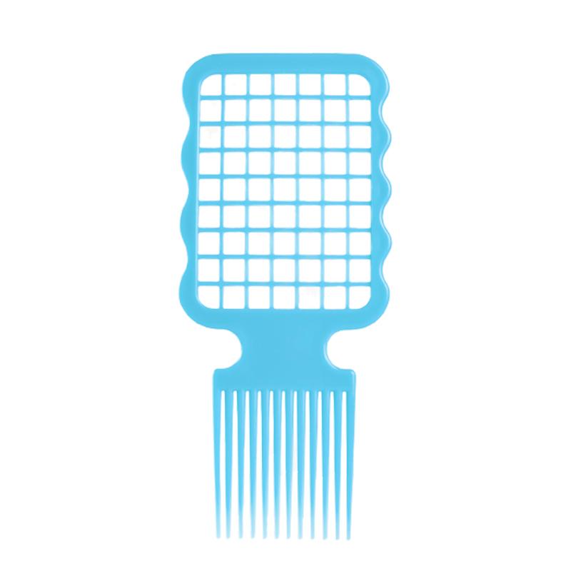1 Stück Professionelle Afro-Gabelkamm Breite Zähne Friseur-Bürste Antistatisch Hitzebeständig Haarpflege-Werkzeuge Lockenhaar-Bürste