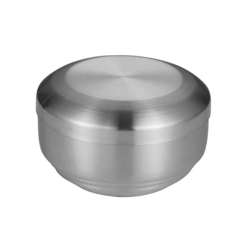 304 Stainless Steel Thermal Rice Container with Cover Double Walled Soup Bowl For Hot Meals Office Lunch Food Tray