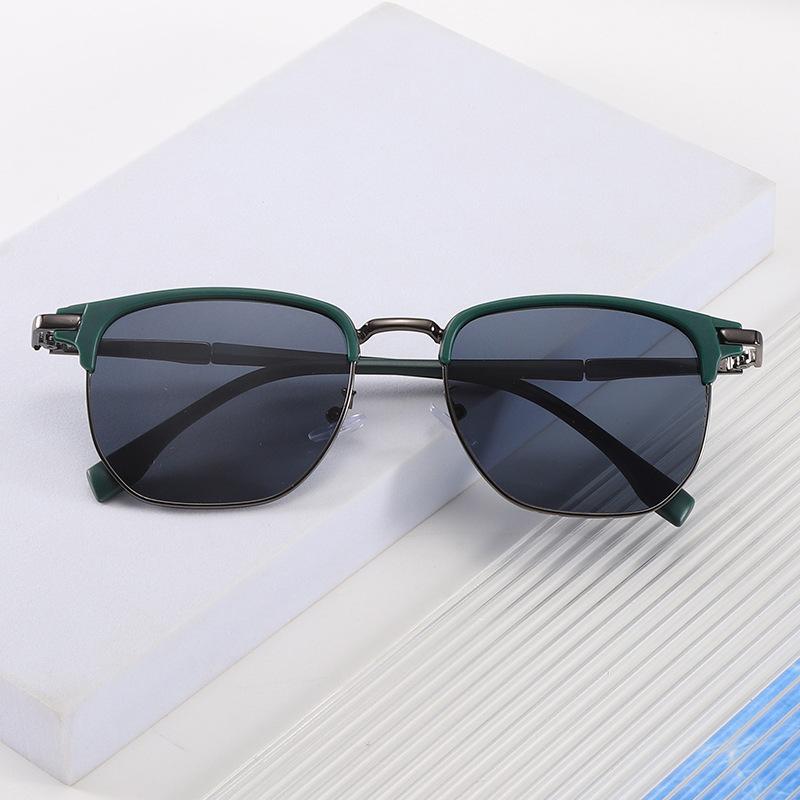 1/2PCS Retro Punk Square Sunglasses Unisex Clear Korean Style Fashion Small Eyewear