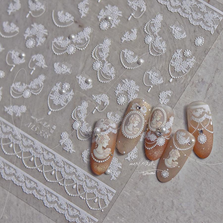 Яркие хрустальные кружевные цветочные наклейки для ногтей. Изготовление своими руками — фото 3