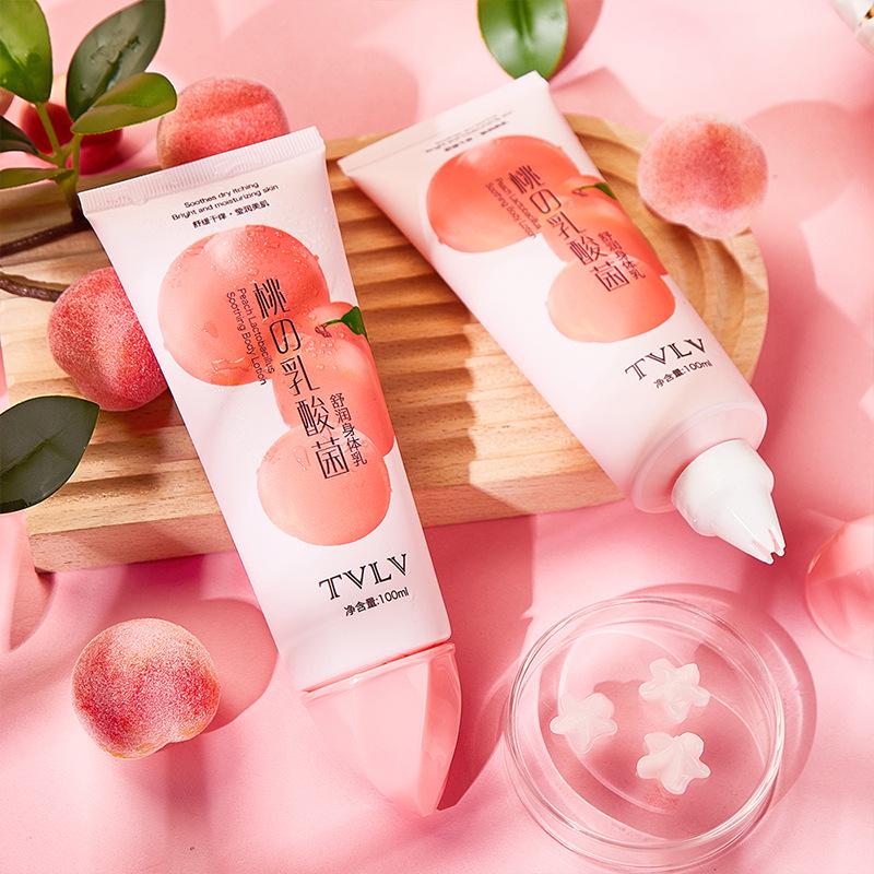 TVLV Peach Lactic Acid Body Lotion: Hydrating, Moisturizing, Nourishing, Long-Lasting Fragrance for Men and Women. Peach Lactic Acid Body Lotion