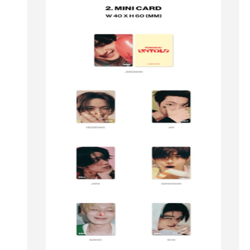 ENHYPEN 3D Lenticular Mini Card Binder (ROMANCE : UNTOLD)