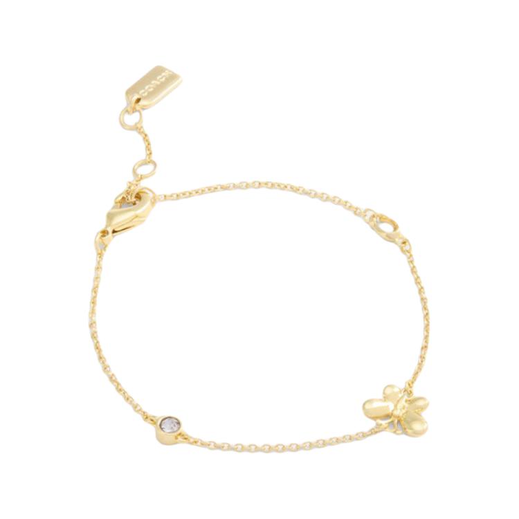 Coach Design Copper Bracelet Women Bracelets Gold CBB26-GLD F,Gold