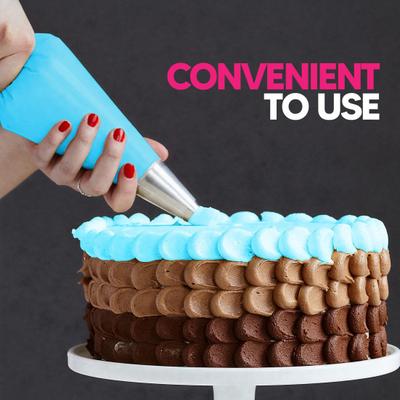 סט פיות נירוסטה עם שקיות לקישוט עוגות פרחי חמאה כלי אפייה מקצועיים