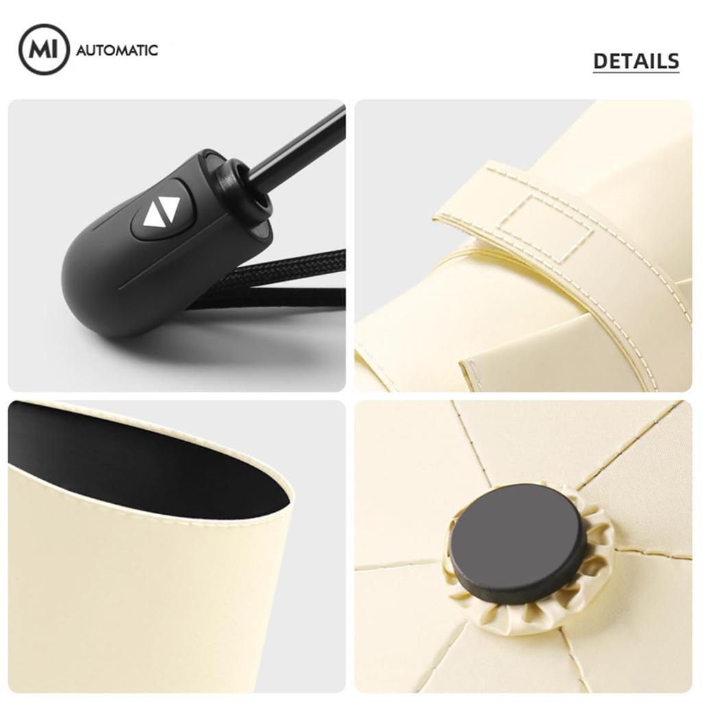 Folding Ultra UV Heat Automatic UV Sun Suitable for Sun and Rain Moli&Hani Parasol, Lightweight, 100% Protection, Blocking, One-Touch Open/Close,