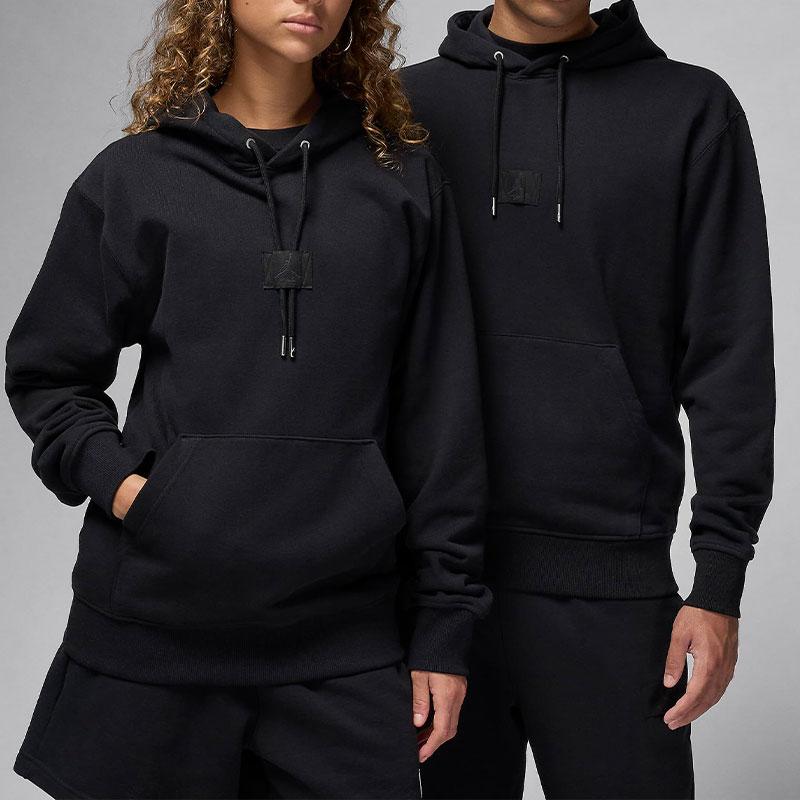 Nike Flight Fleece Solid Color Hoodie Unisex Hoodies Black FV7247-010
