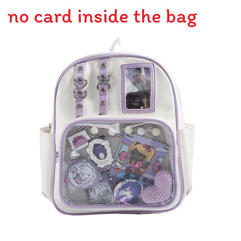 Contrasting Goods Backpack With Large Capacity And Adjustable Straps Shoulder