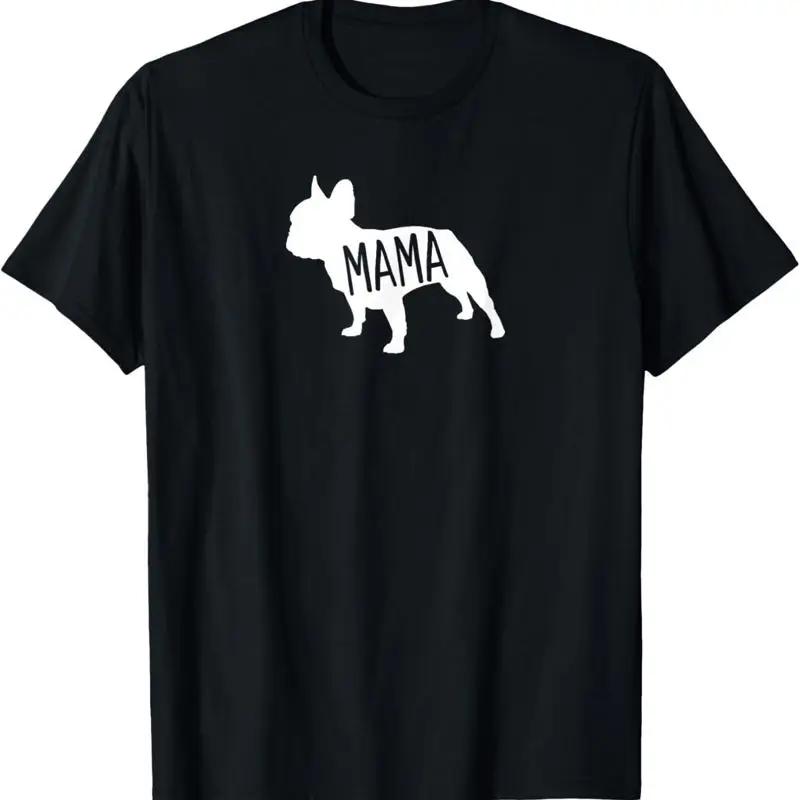 French Bulldog Mama Graphic TShirt Cute Frenchie Dog Lover Cotton Tee S