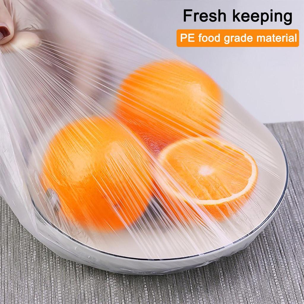 100Pcs Disposable Food Storage Covers for Bowls Elastic Plate Lid Covers Vacuum Bags For Kitchen Food Fresh Seal