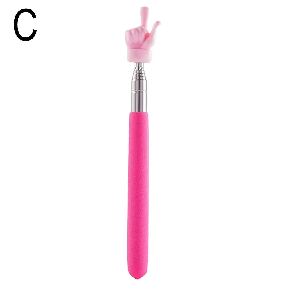 High Quality Steel Teaching Pointer Retractable Finger Design Teaching Stick For Classroom Kindergarten Finger Pointer