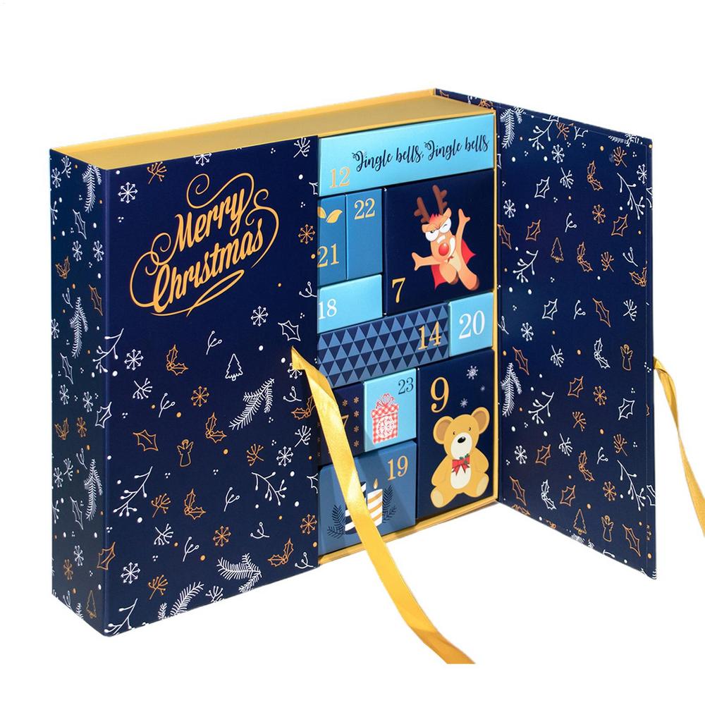 Christmas Calendar Countdown Box Empty Boxes Refillable Gifts 24 Days Christmas Countdown Calendar 2025 Christmas Calendar Boxes