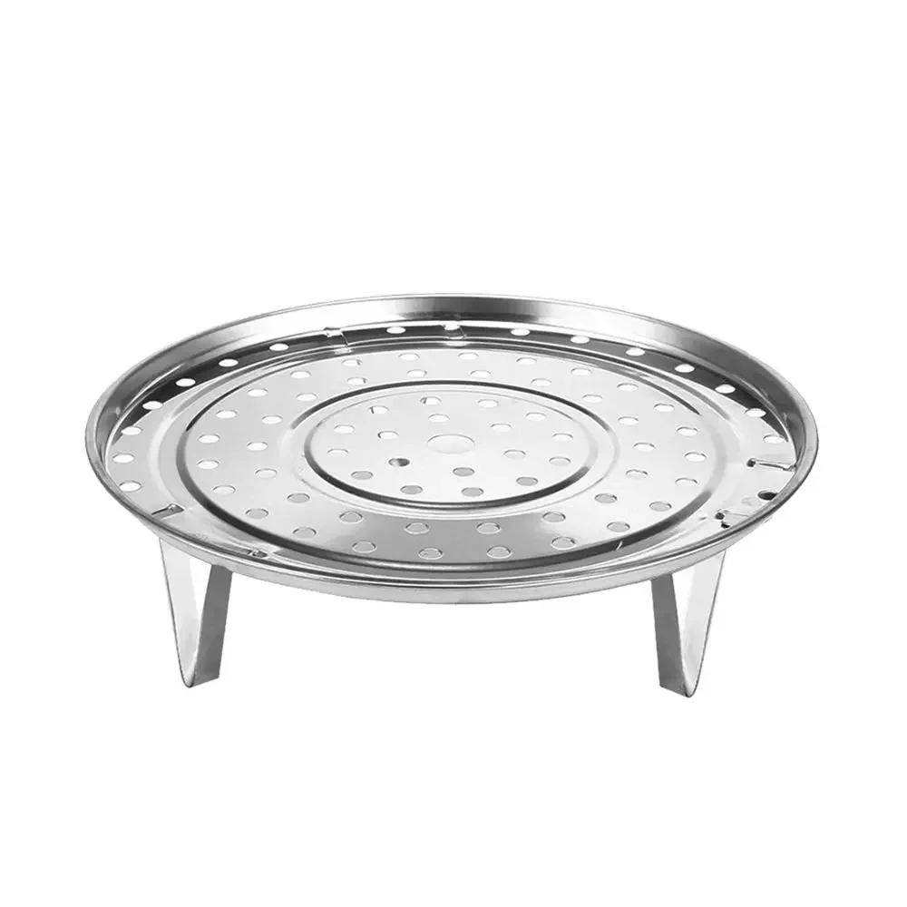 New Steamer Shelf Stainless Steel Tray Stand Steamer Shelf Steamer Rack Pot Steaming Cookware Kitchen Supplies