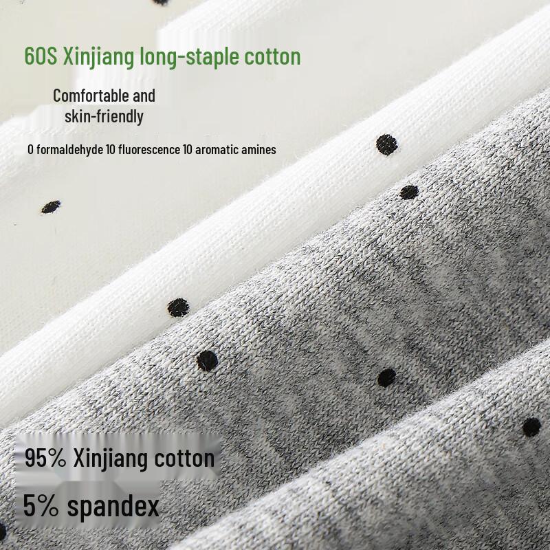 Yalu Women's Pure Cotton Antibacterial Mid-Waist Briefs - 3 Pack