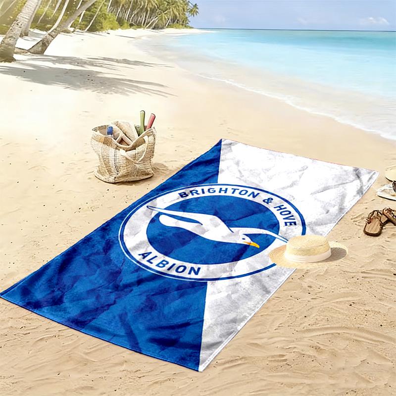 Brighton Print Beach Towel, Large Soft Quick Dry Towel for Beach Camping Swimming