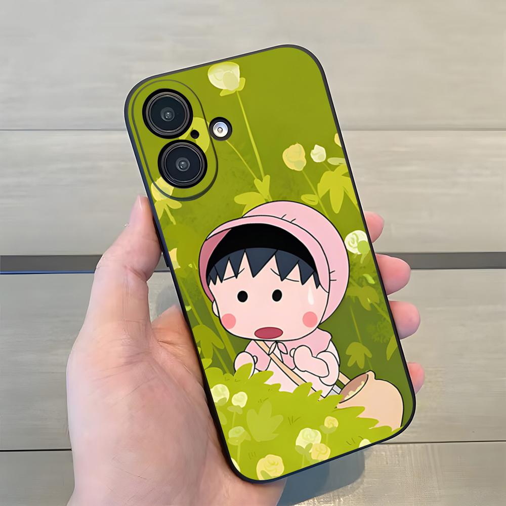 Cartoon Chibi M-Maruko-chan Phone Case For Iphone 17 Pro Max 15 16 Pro 14 Plus 13 11 12 Xr X Xs 7 8 SE Plus Back Cover