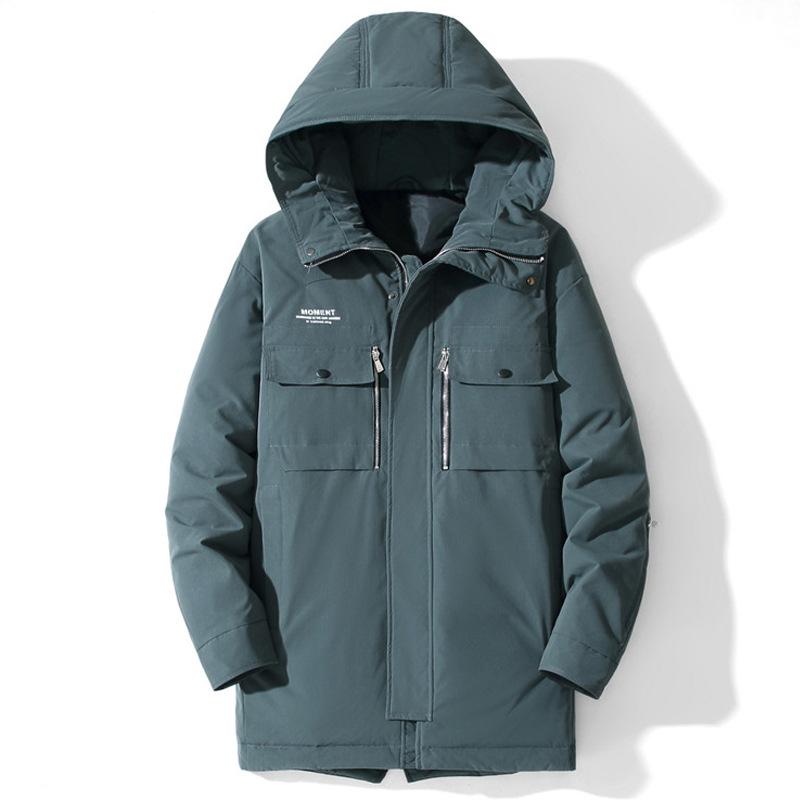 Giacca in Piuma d'Anatra Bianca di Alta Qualità Moda Nuovo Autunno e Inverno Ispessita con Cappuccio