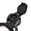 Lightweight 7 Pin Trailer Light Plug Wiring Harness for Convenient Storage & Portability Reliable Electrical Connection