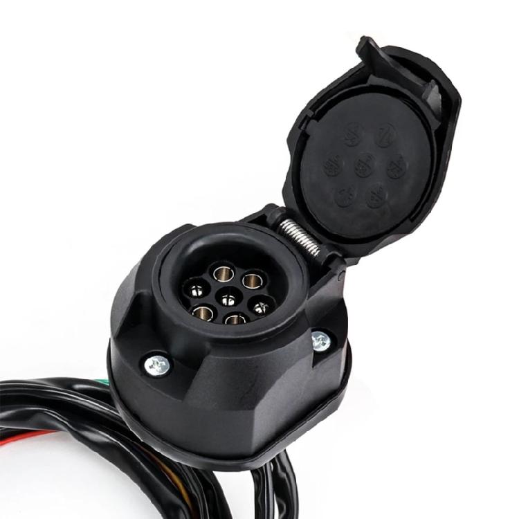 Lightweight 7 Pin Trailer Light Plug Wiring Harness for Convenient Storage & Portability Reliable Electrical Connection