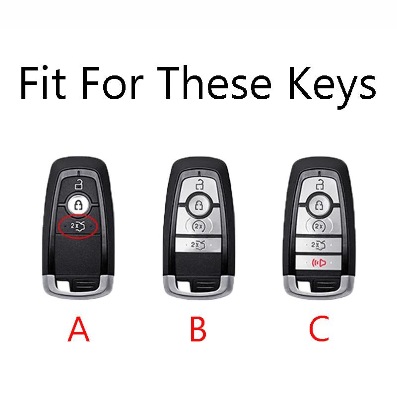Zinc Alloy Car Key Case Cover Shell for Ford Mondeo Explorer Edge Expedition Fusion Mustang Focus C-Max S-Max Everest for Lincol
