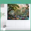 Meerjungfrauenprinzessin Leinwand Wandkunst Für Moderne Märchen Schlafzimmerdeko Cartoon Stil Bunt Gerahmt Sprühmalerei Verschiedene Größen