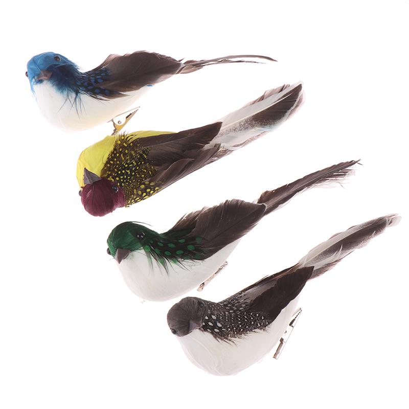 Mini Fake Birds Artificial Feather Foam Doves Wedding Garden Decoration.Ornament