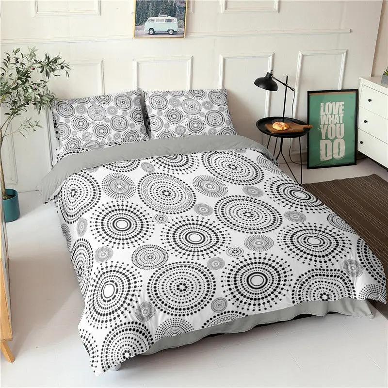 Soft Mandala Duvet Cover Set Bohemian Geometric Floral Bedding Set Microfiber Twin Full Queen King Quilt Cover For Bedroom Decor