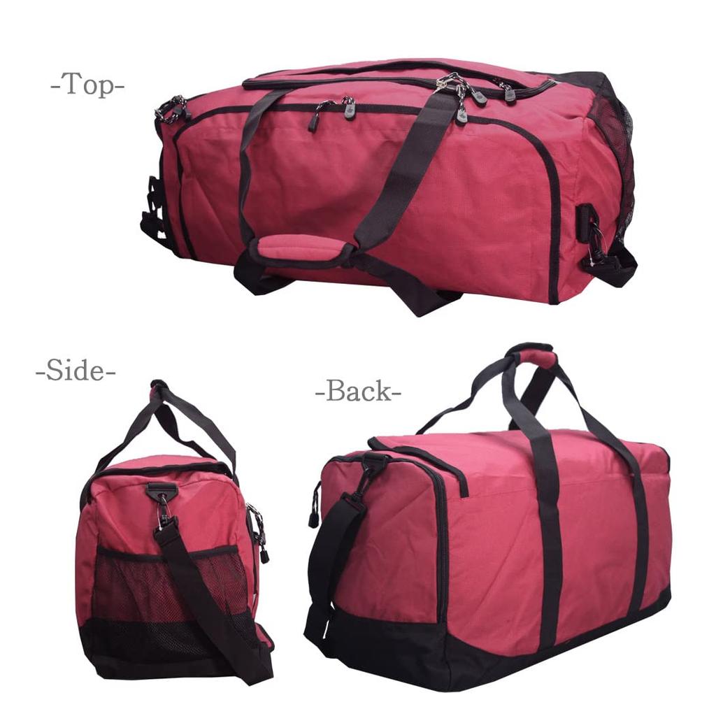 CAPTAIN STAG Boston Bag, 50L, Large Capacity, Men's, Travel, School Trips, Camping, Sports Bag, Shoulder Bag (Navy)