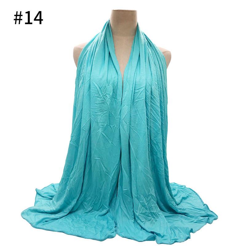 Ramadan Oversized Modal Cotton Jersey Hijabs Women Long Muslim Shawl Scarf Plain Soft Turban Head Wraps Abaya Islamic 180*85Cm
