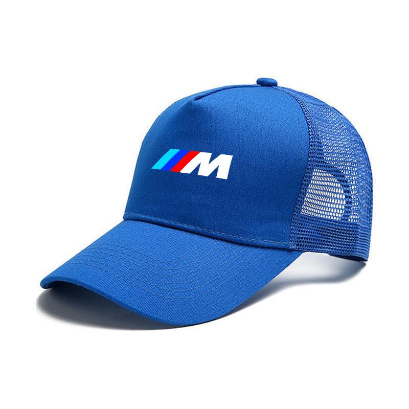 BBIG5 Pure Cotton BMW M Car Logo Fashion Baseball Cap Outdoor Breathable Mesh Hat Men's and Women's Game Summer Sunscreen Accessories