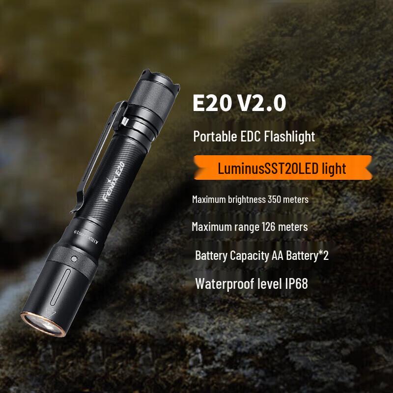 Fenix E20 V2.0 Portable EDC Flashlight