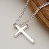 Cross necklace for cross silver silver for men and 100 for made of with width azuki chain men, necklace, necklace, men's necklace, 925, men's, small,