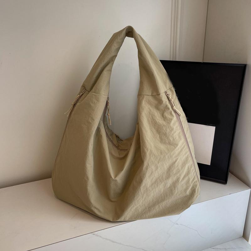 Nylon High Capacity Casual Shoulder Bags Commuting Women's Tote Bags Fashion Solid Color Handbags AVE