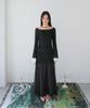 Rubati Alina Antique Lace Shirred Maxi Skirt_Black