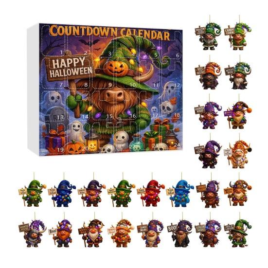 Advent Calendar 2025 Advent Calendar with 24 Acrylic Charms Pumpkin