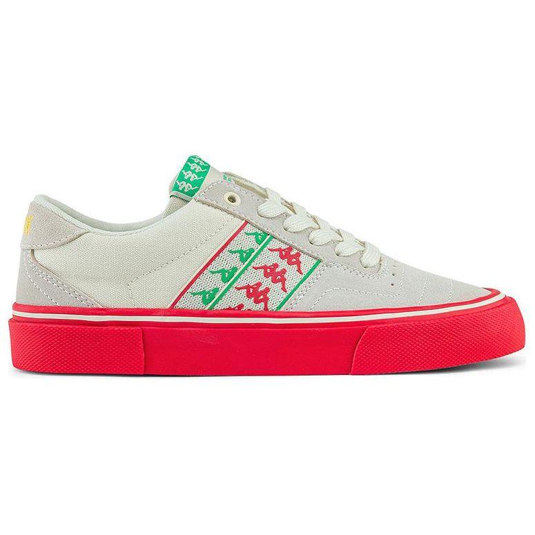Kappa Canvas Casual Comfortable Breathable Lightweight Durable Non-Slip Low-Top Skate Shoes Unisex Sneaker White K0BY5CS11P-024