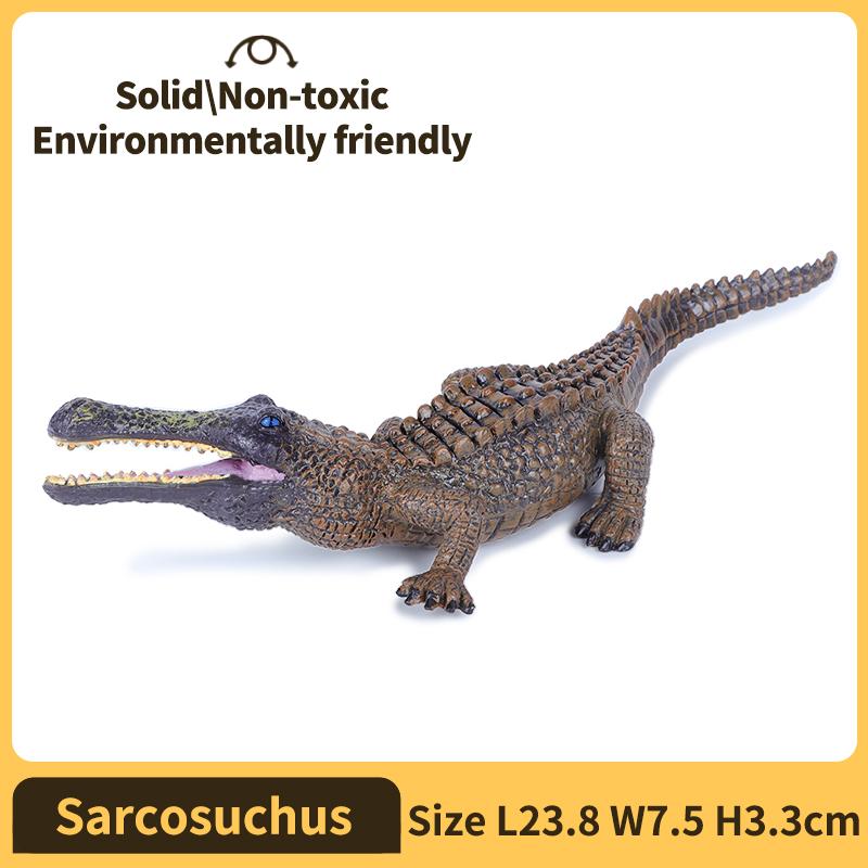 Alligator Crocodile Figurine Plastic Model Figure - Enjoyable Instructive Enjoy Toy Designed for Boys Girls and Children Ages 18M