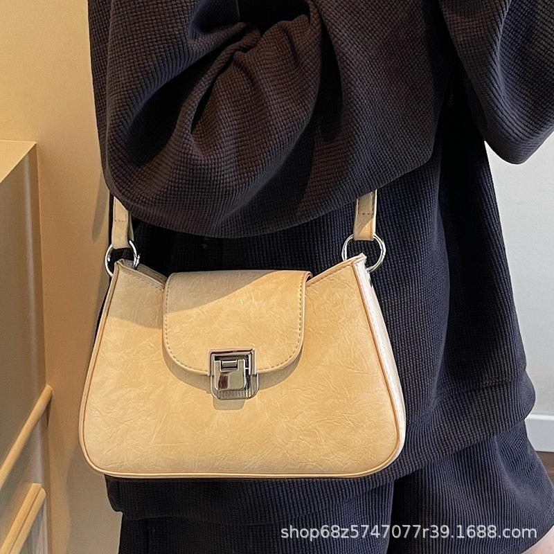 Niche High-end Underarm Bag Women's 2025 New Spring Small Square Bag Simple and Versatile One-shoulder Crossbody Bag