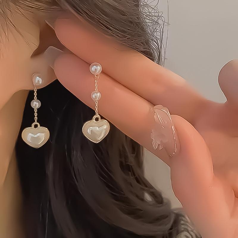 Fashion Zircon Long Earring For Women Cute Korean Crystal Rhinestone Chain Drop Earrings Bridal Wedding Party Zircon Gifts 2024