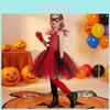 Joker Girl Cosplay Costume For Kids With Tulle Tutu Skirt For Halloween Dress Up