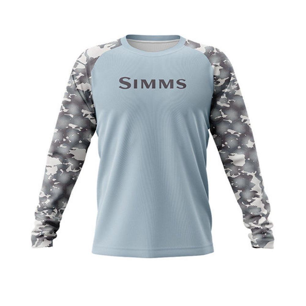 Simms long-sleeved T-shirt summer sunscreen clothes Luya fishing clothes upf50 + quick-drying breathable men's clothing new