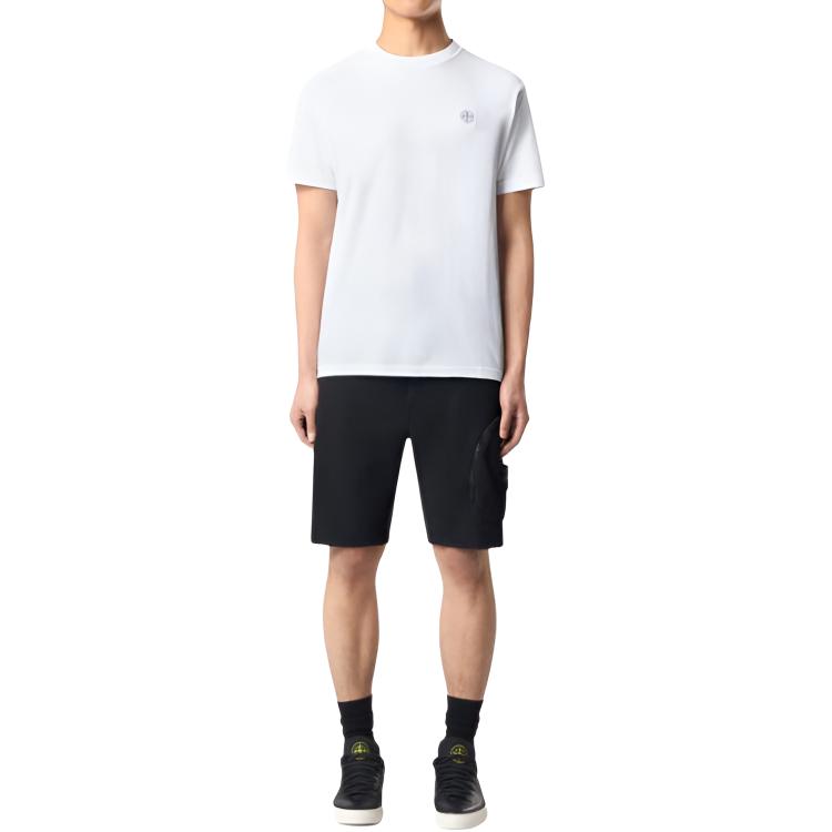 Stone Island Logo Patch Slim Fit Short Sleeve T-Shirt Men tops K2S1521000-29S0057-V0001