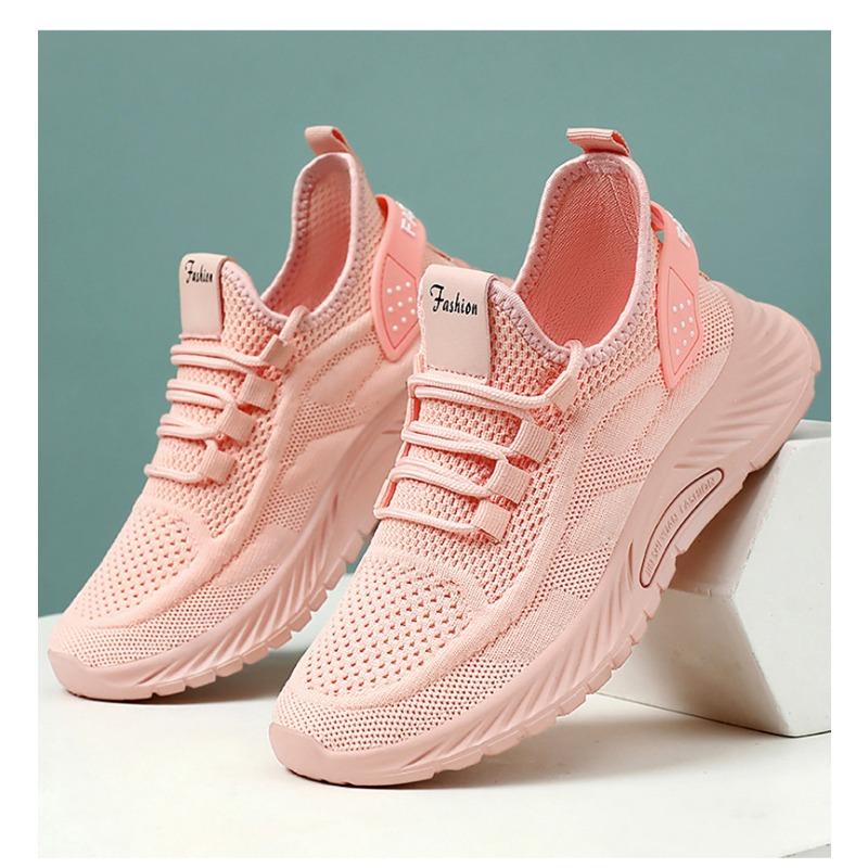 Damskie wiosenne nowe buty do biegania rekreacyjnego Flying Weaving Damskie buty sportowe pojedyncze