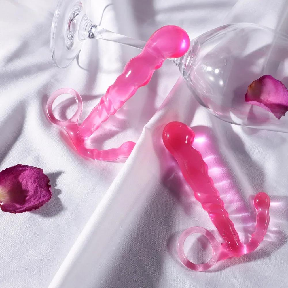 Soft Anal Butt Plug Prostate Massager Adult Gay Penis Anal Plug G-spot Sex Toys for Men and Women