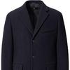 Uniqlo Jil Sander + J Collaboration Series Single-Breasted Mid-Length Wool Blend Suit Coat Men Coats Navy 432642-69