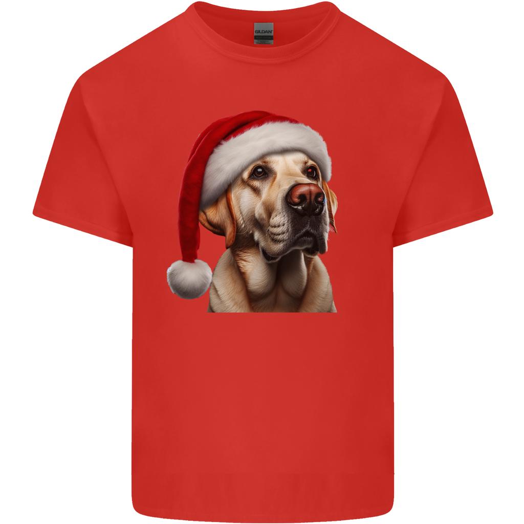Christmas Golden Labrador Xmas Hat Dog Unisexs Light Cotton TShirt