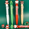 Cartoon Christmas Ballpoint Pen Cute Santa Claus Pen For Student Stationery Gift