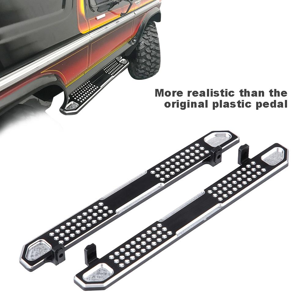 Side Metal Aluminium Alloy Pedal Plate Footplate Spare Parts for Traxxas TRX 4 1:10 RC Car