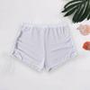 Yousheng Side Drawstring Cintura Alta Elástico Natação Calções Mulheres Transparentes Biquíni Shorts Beachwear